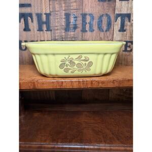 Vintage Pfaltzgraff 16 oz Casserole Baking Dish Mustard Yellow Mini Casserole